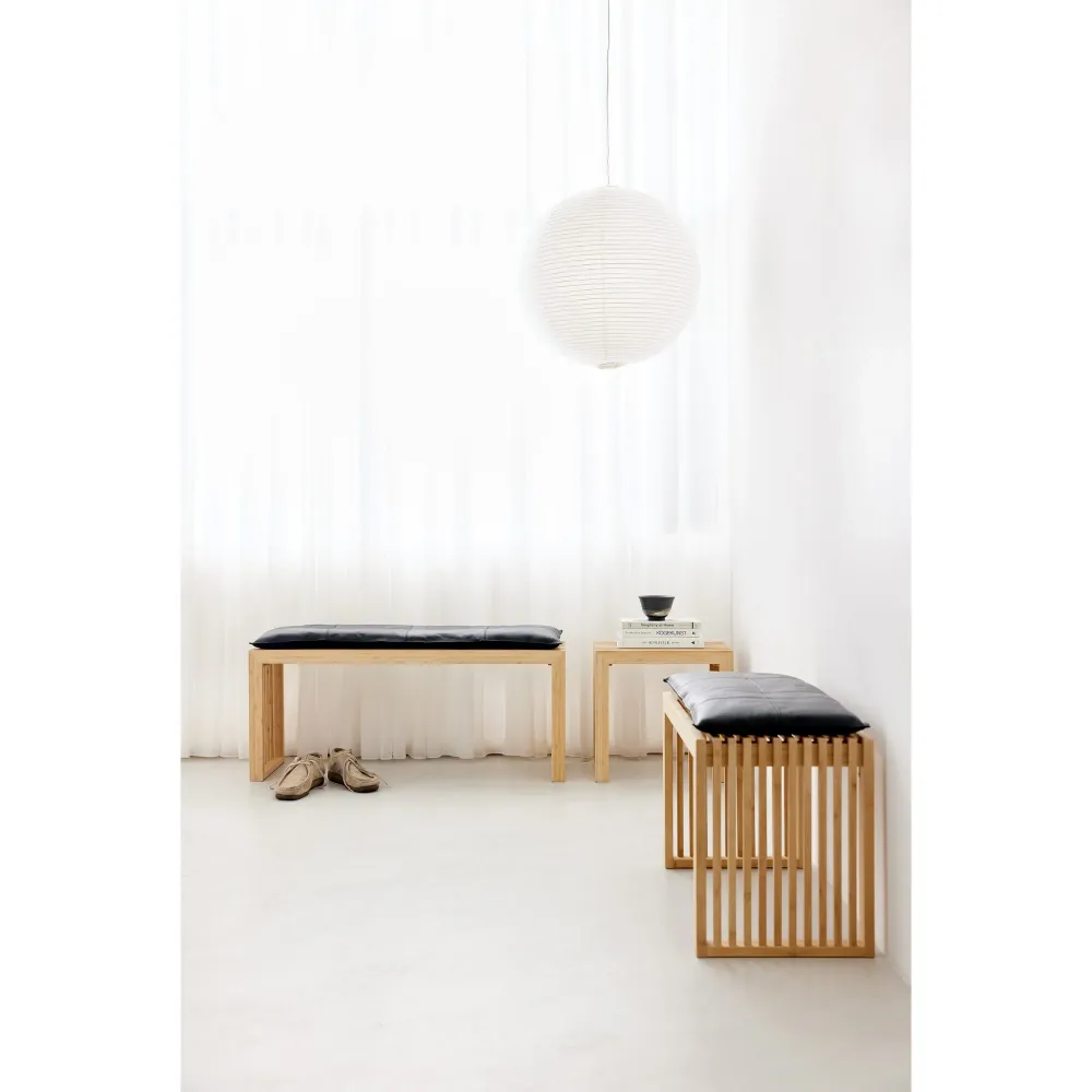 Rib Set Pall Bambu, Onyx Sittdyna Coordinating Pillows