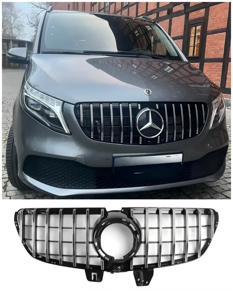 04.2019-2023 V-Klass W447 Mercedes Benz främre övre grillgrill