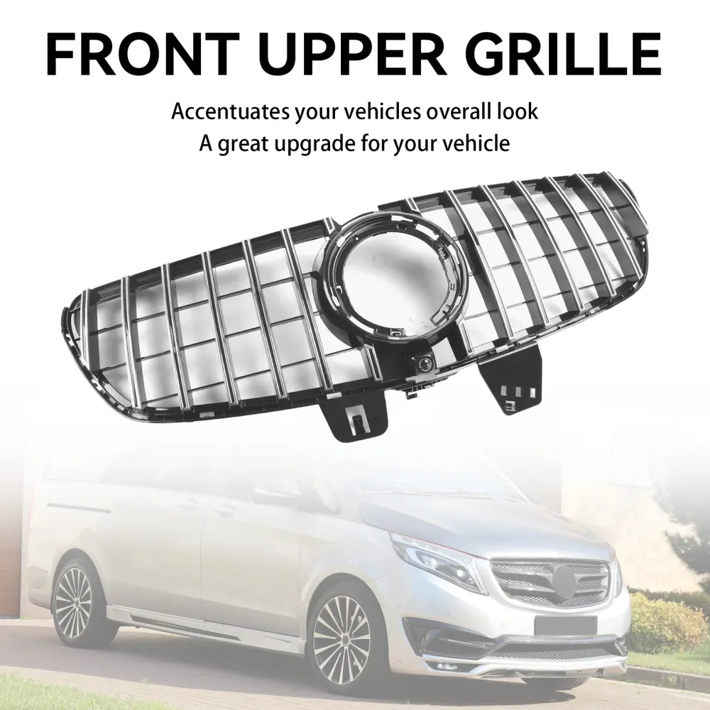 04.2019-2023 V-Klass W447 Mercedes Benz främre övre grillgrill