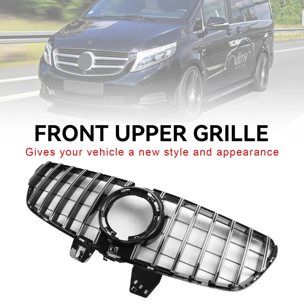 04.2019-2023 V-Klass W447 Mercedes Benz främre övre grillgrill