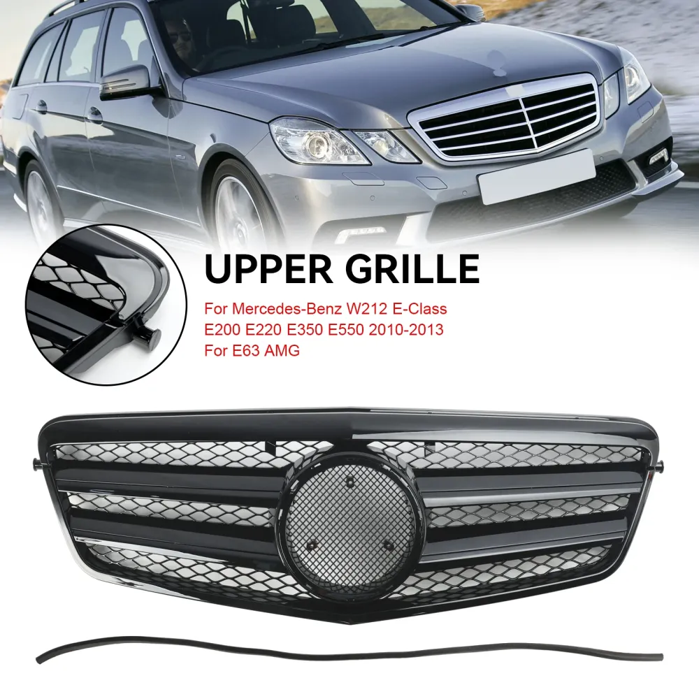 09.2009-02.2013 Mercedes-Benz E-klass W212 E200 E220 E350 E550 Främre stötfångargrill Grill