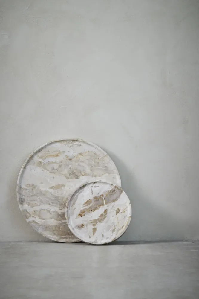 Ellia bricka Ø25, Linen
