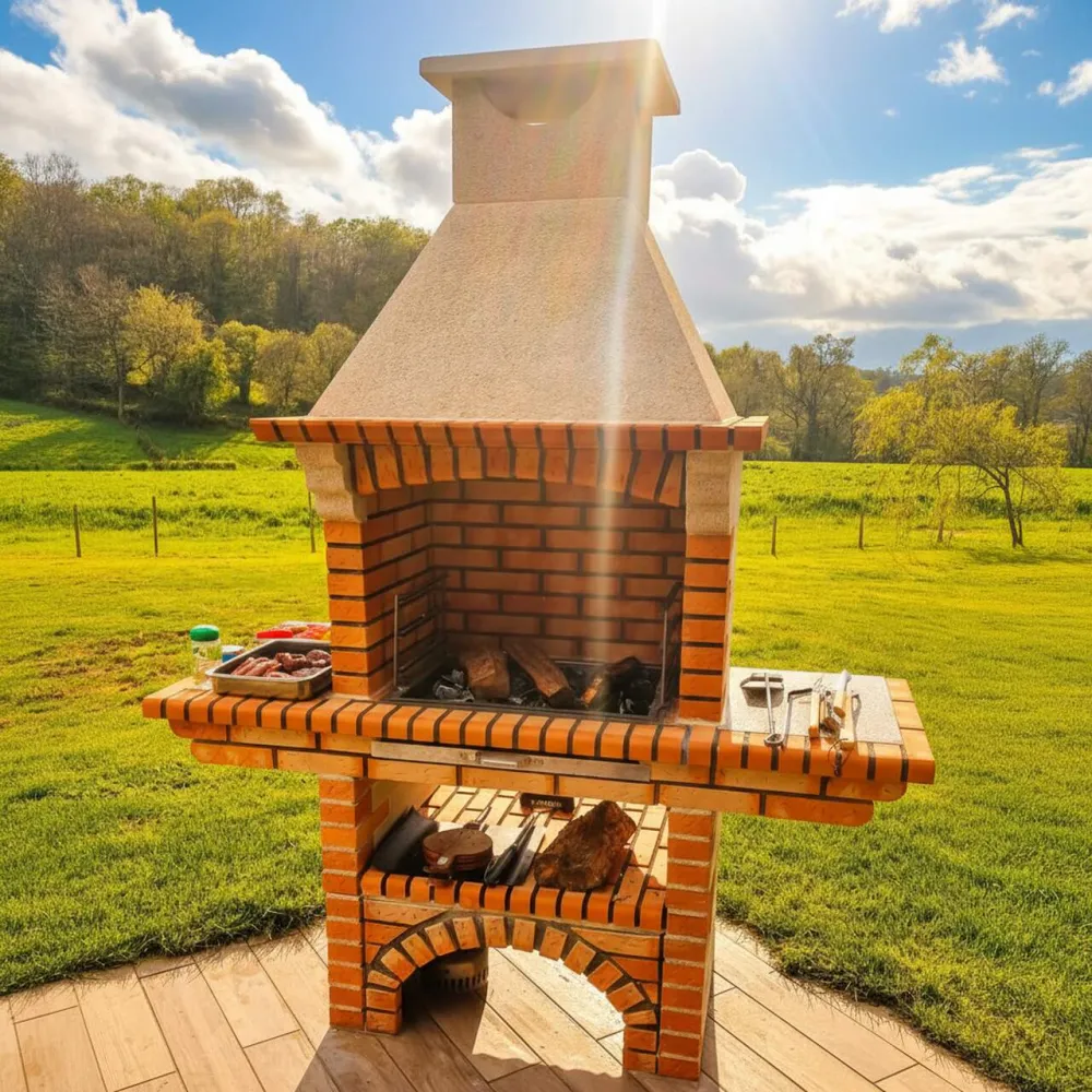 Fast eldfast barbecue CE2060G