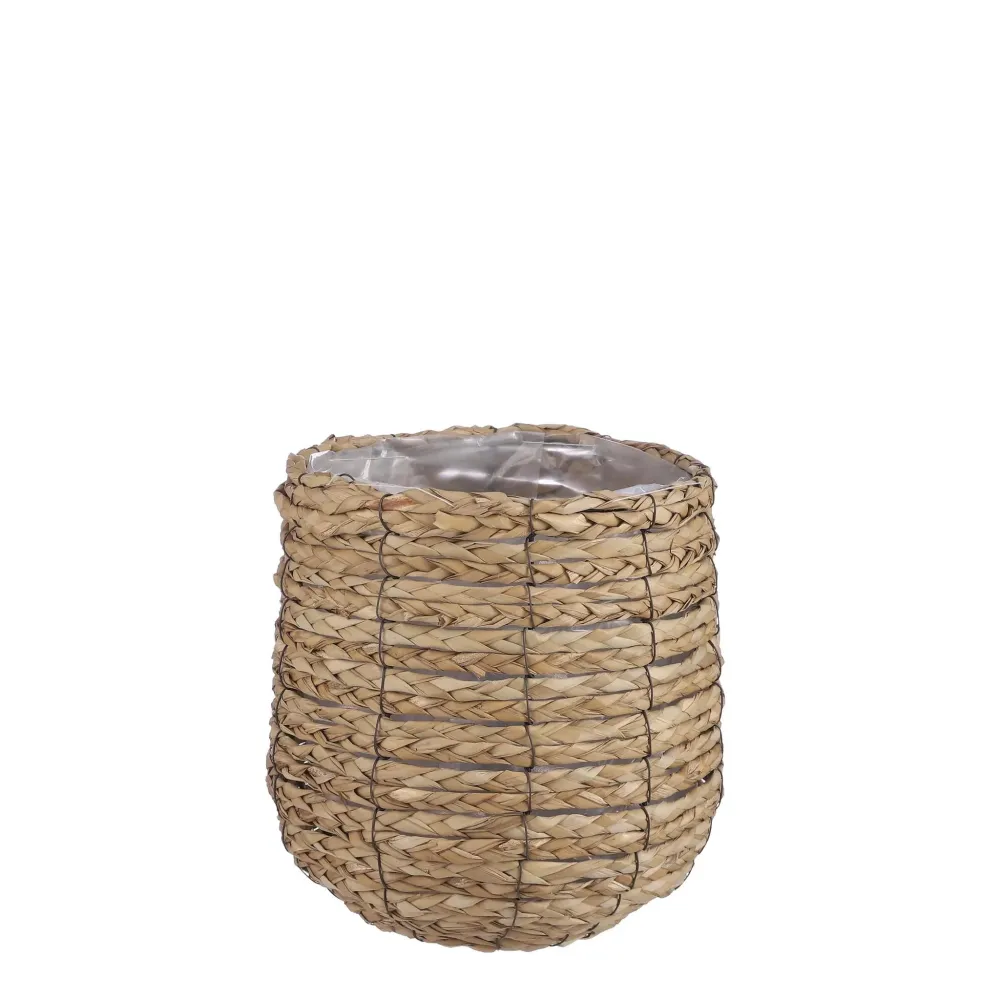 Flätad korg - h28cm, Ø27cm