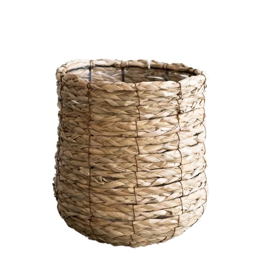 Flätad korg - h28cm, Ø27cm