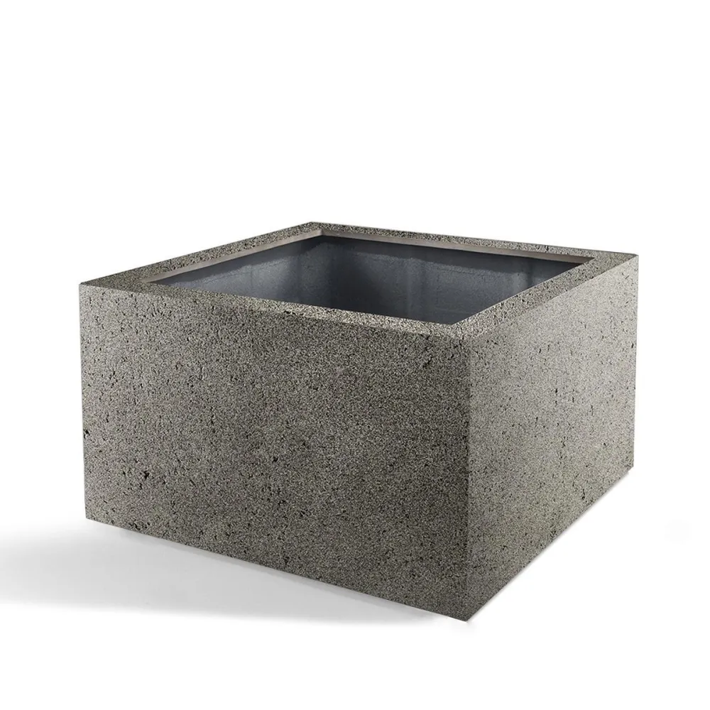 Grigio Low Cube Pot 60 cm