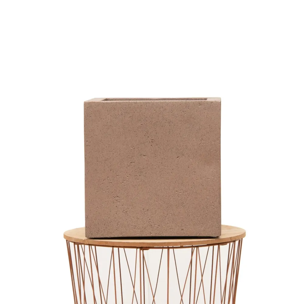 Grigo Cube Pot Brons 40 cm