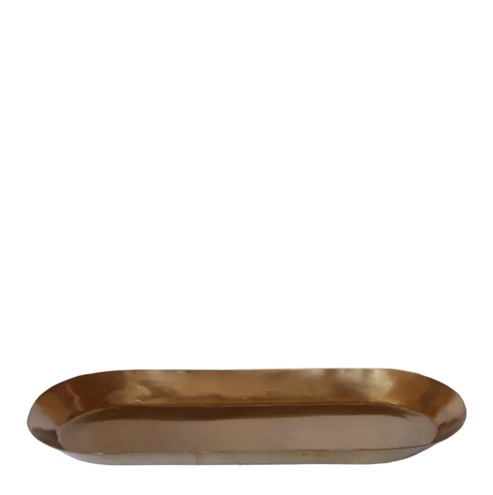 Gyllene oval bricka