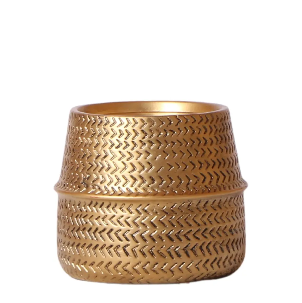 Gyllene växtkruka - Ø9cm