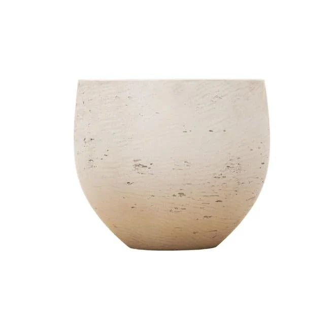 Jumbo Orb Beige Washed Pot 69 cm