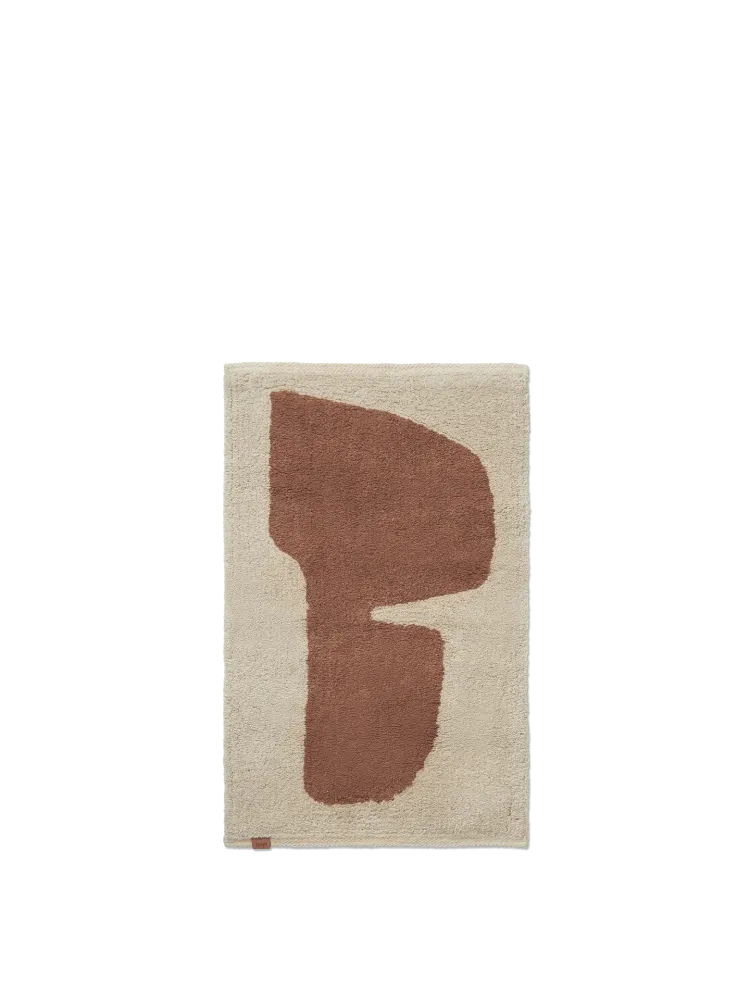 Lay Washable Mat - Parchment/Rust Summer Parties