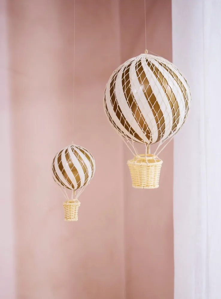 Luftballong 20 cm, Guld