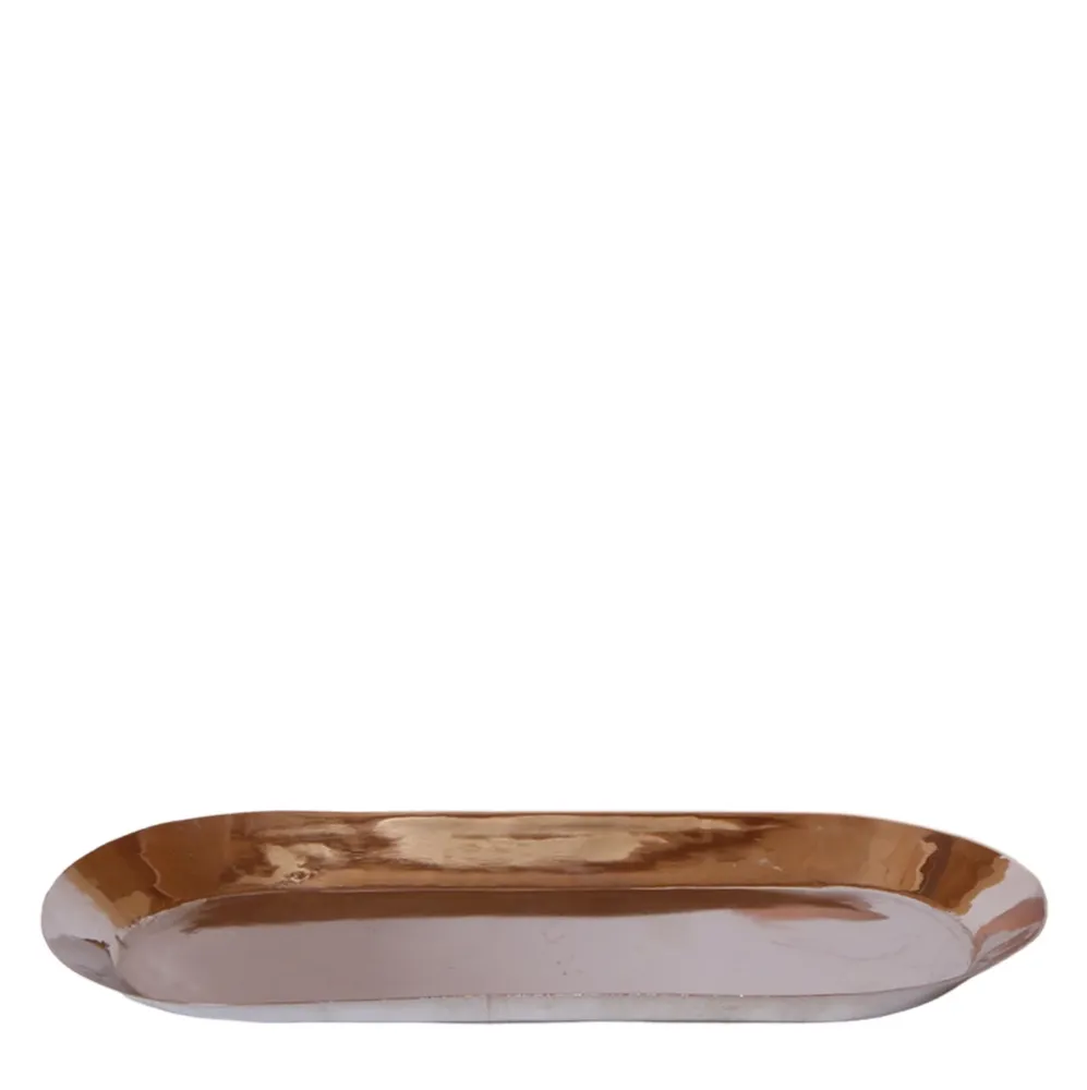 Silver Oval bricka