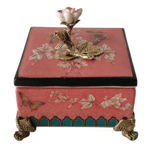 Square Box Brass Flower Timer Function