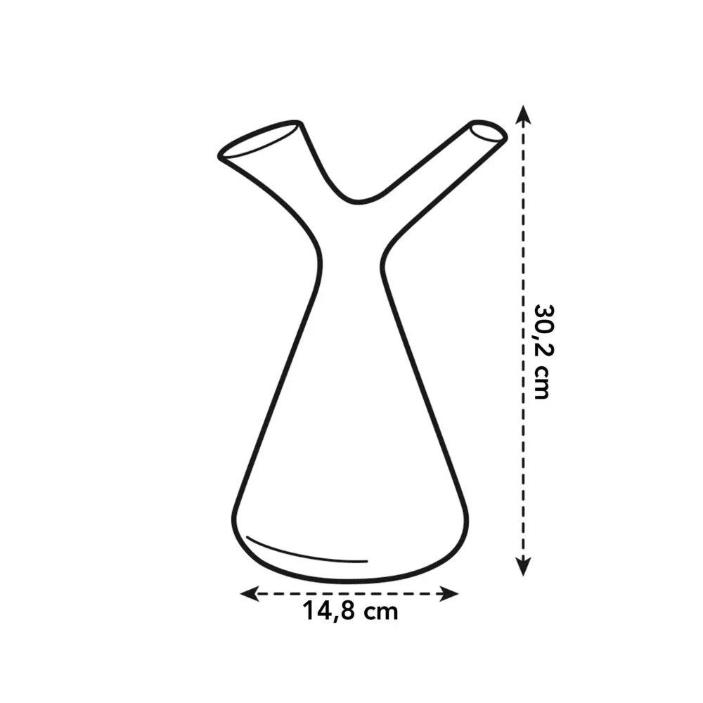 Vit doppvattenkanna 1,7L
