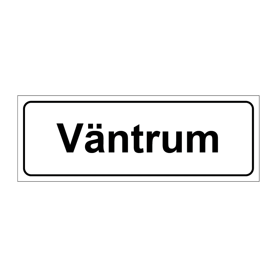 Väntrum 225x80mm