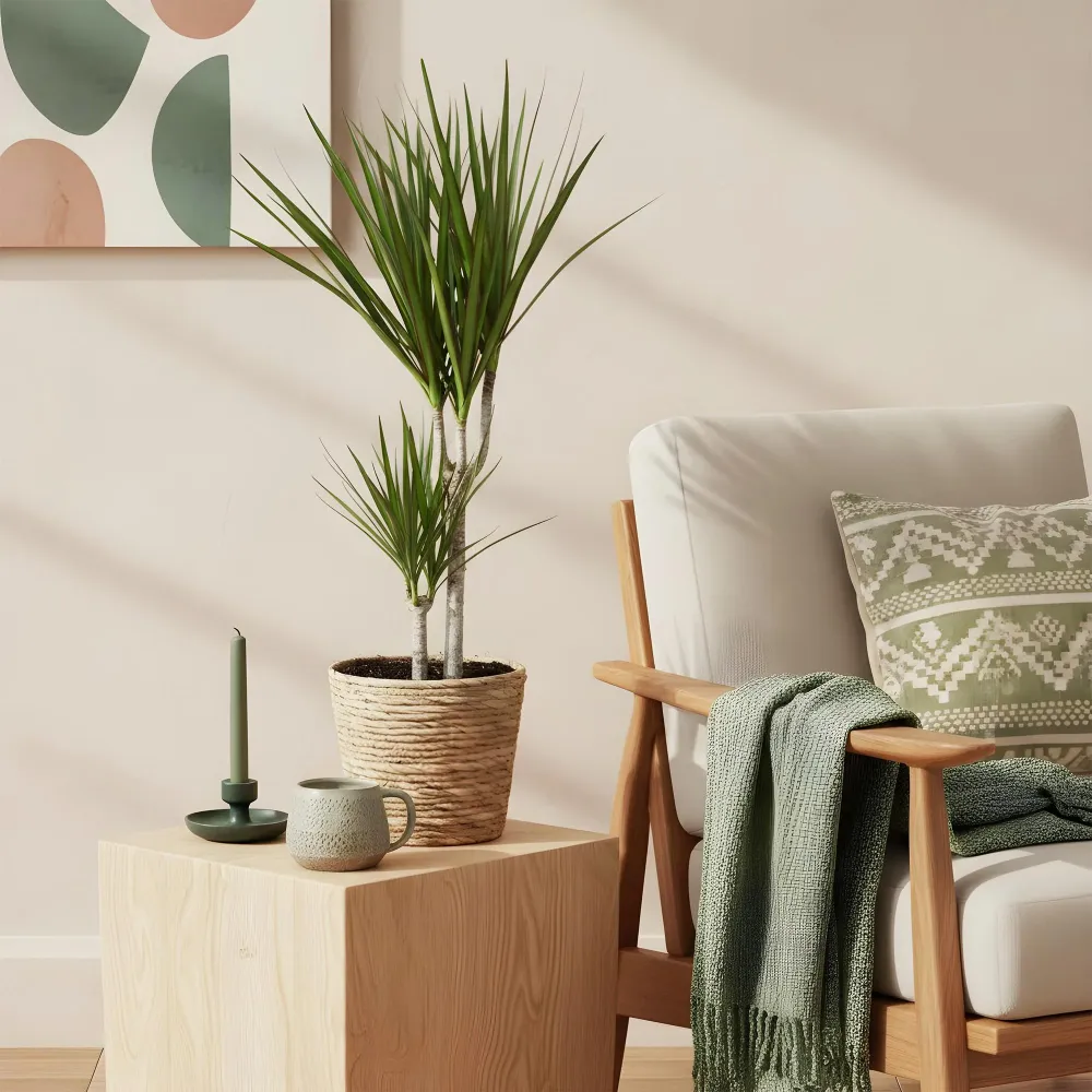 Dracaena Marginata och korg
