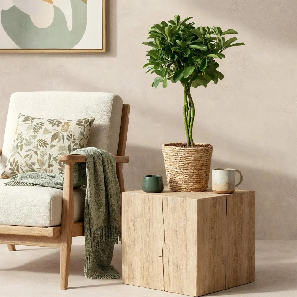 Schefflera Nora och korg