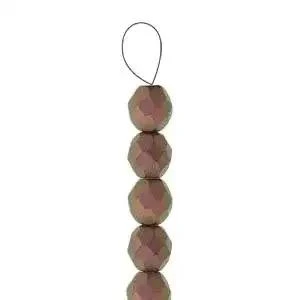 Tjeckiska Firepolish - Polychrome Copper Color fade 3 mm, 1 sträng